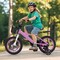 Purple Carbon Steel Kids Sport Bicycle with Dual Brakes, Training Wheels and Basket